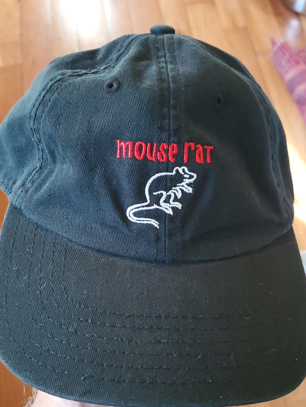 Black 'mouse rat' Embroidered Baseball Cap Parks And Recreation